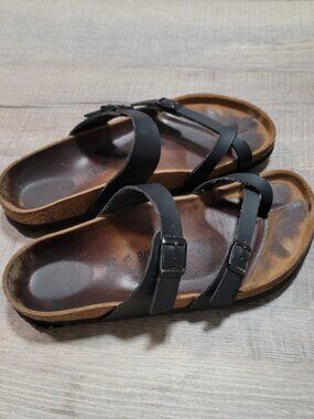 Birkenstock Mayari Womens Size 11 US 42 EU Black Leather Sandals